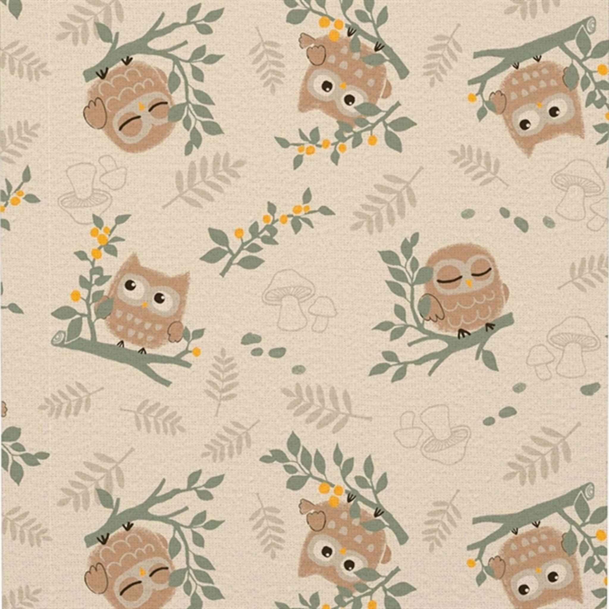 Retro Teen Name it Fog Owl Nightsuit with Zipper