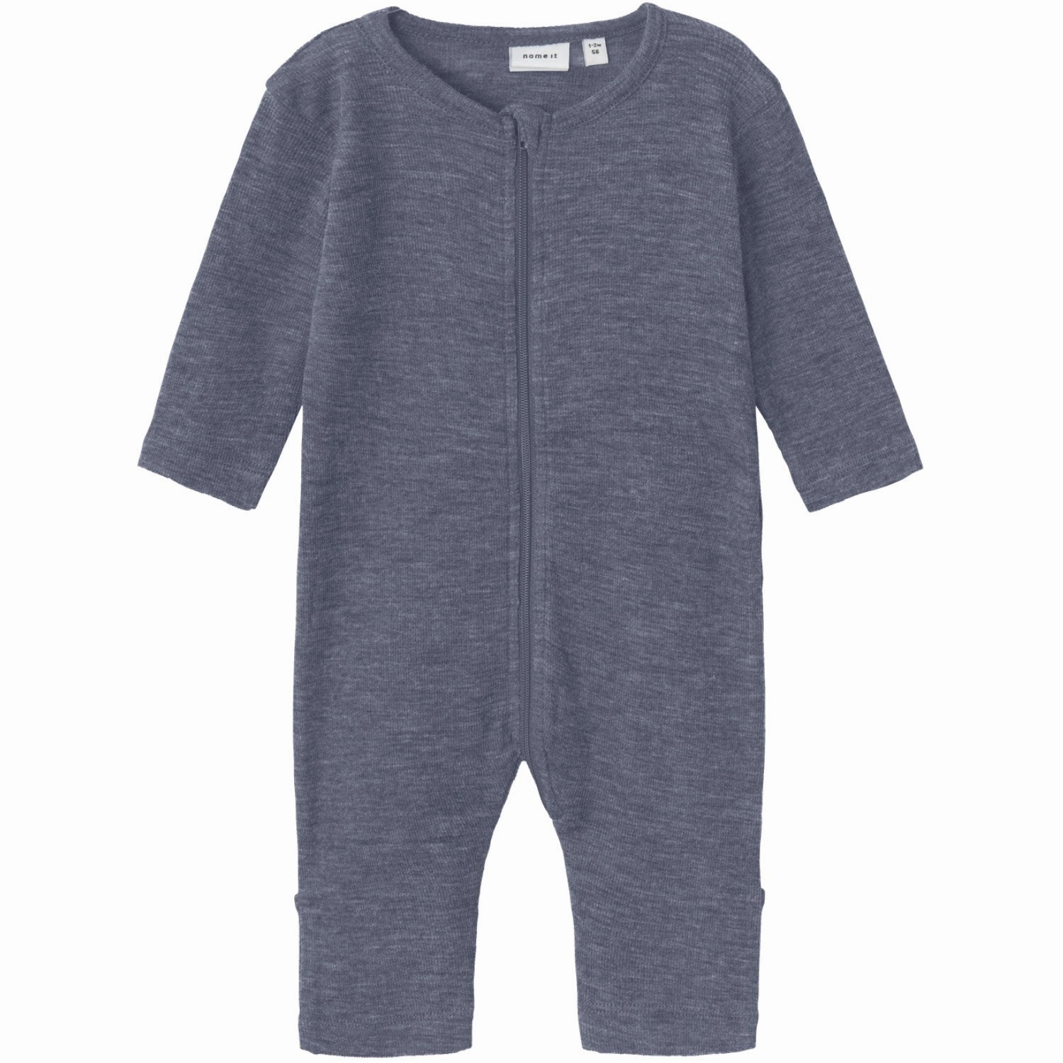 Name It Folkstone Gray Nbmwossa Wo/Si Rib Nightsuit Classic Vivid Urban Model
