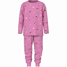 Name It Fuchsia Pink Christmas Elements Vismas Nightset All Daywear AntiStatic Finish