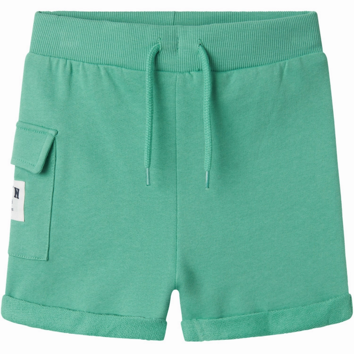 Name It Green Spruce Jenas Long Sweat Shorts Versatile Styling Secure Zipper Closure