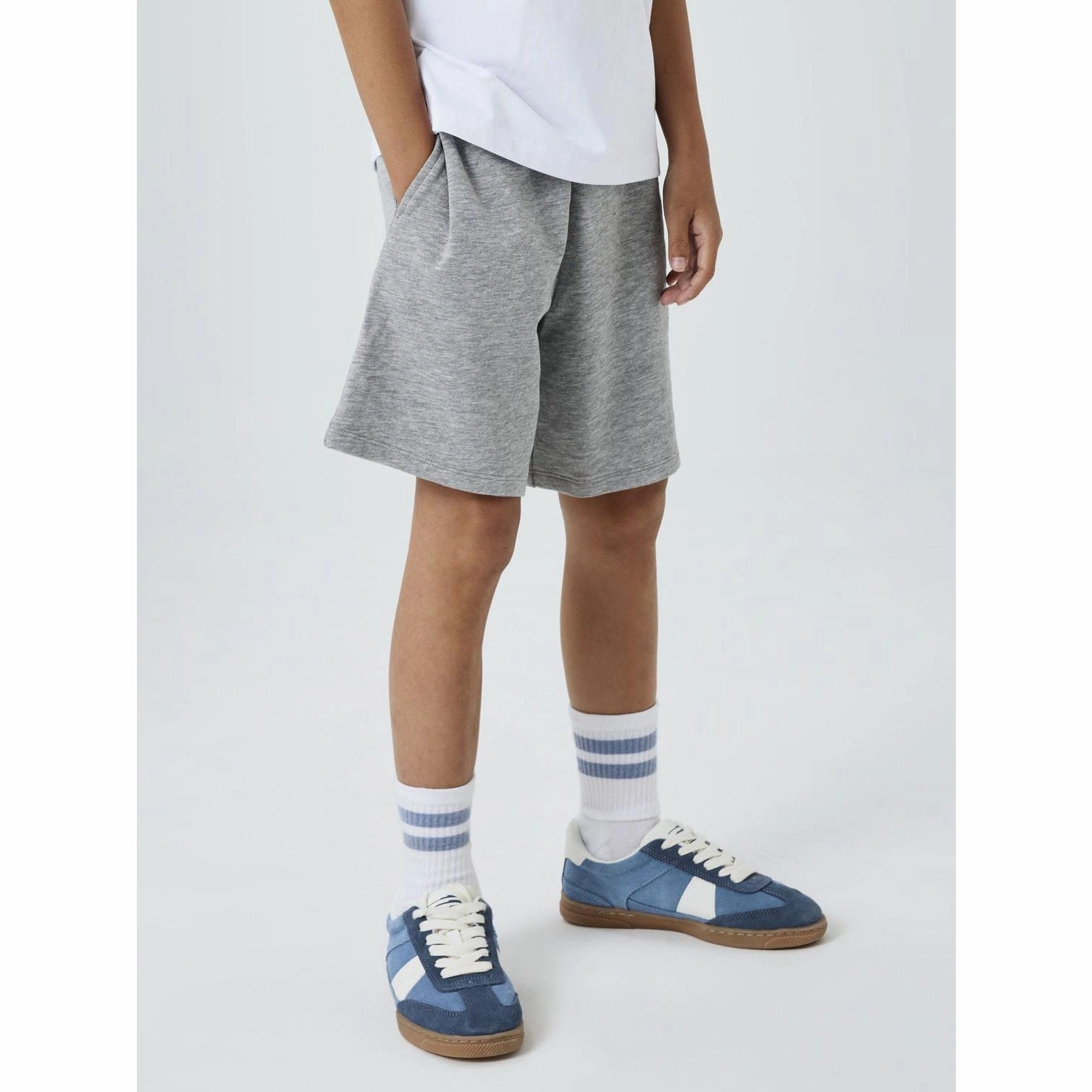 Name It Grey Melange Cyber Sweat Shorts Noos windproof Casual Fit