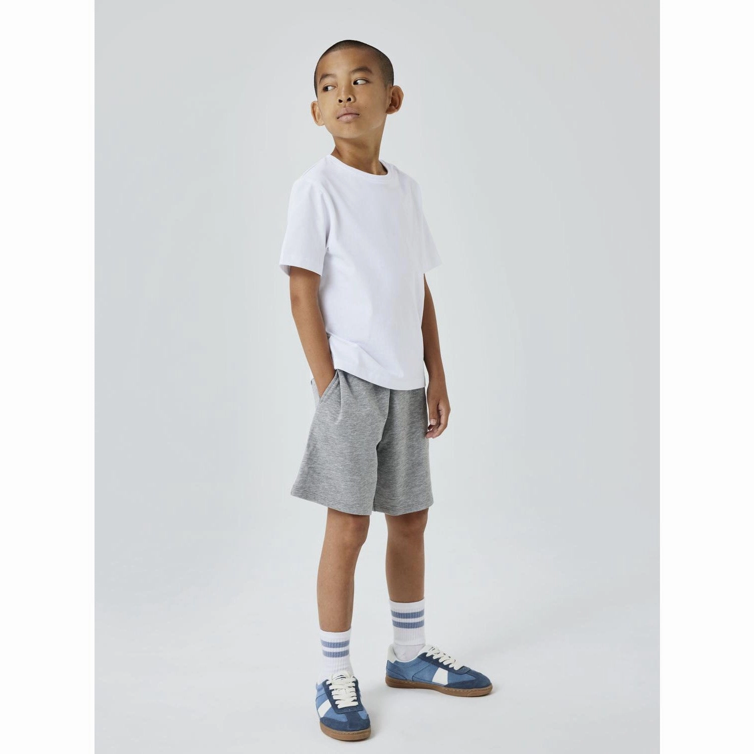 Name It Grey Melange Cyber Sweat Shorts Noos Trend Essential Zero Irritation Tags