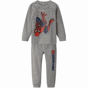 Name it Grey Melange Orv Spiderman Nightset Quiet Style