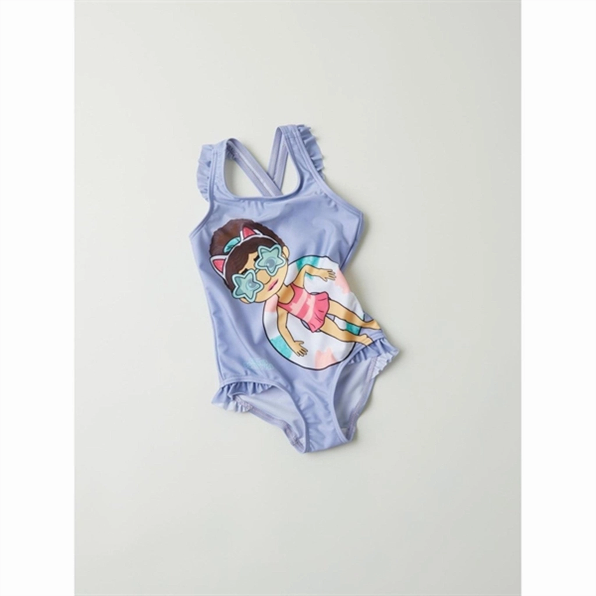 Tropical Getaway UPF Protection Name it Heirloom Lilac Medina Gabby Swimsuit