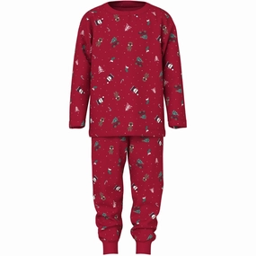 Name It Jester Red Christmas Elements Vismas Nightset Mood Outfit Comfort First