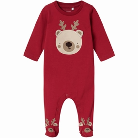 Lightweight Trendy Name It Jester Red Richo Onesie