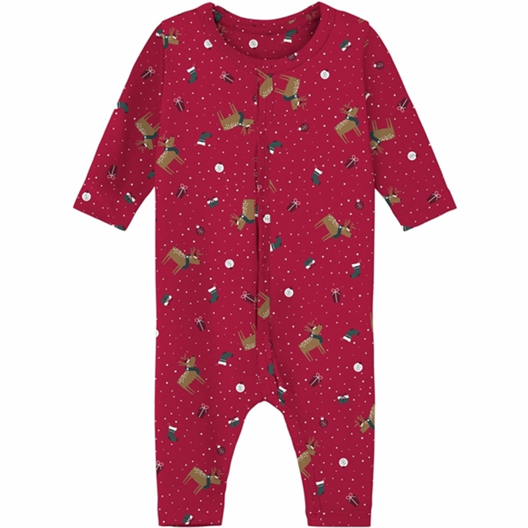 Premium Soft Name it Jester Red Vismas Pajamas