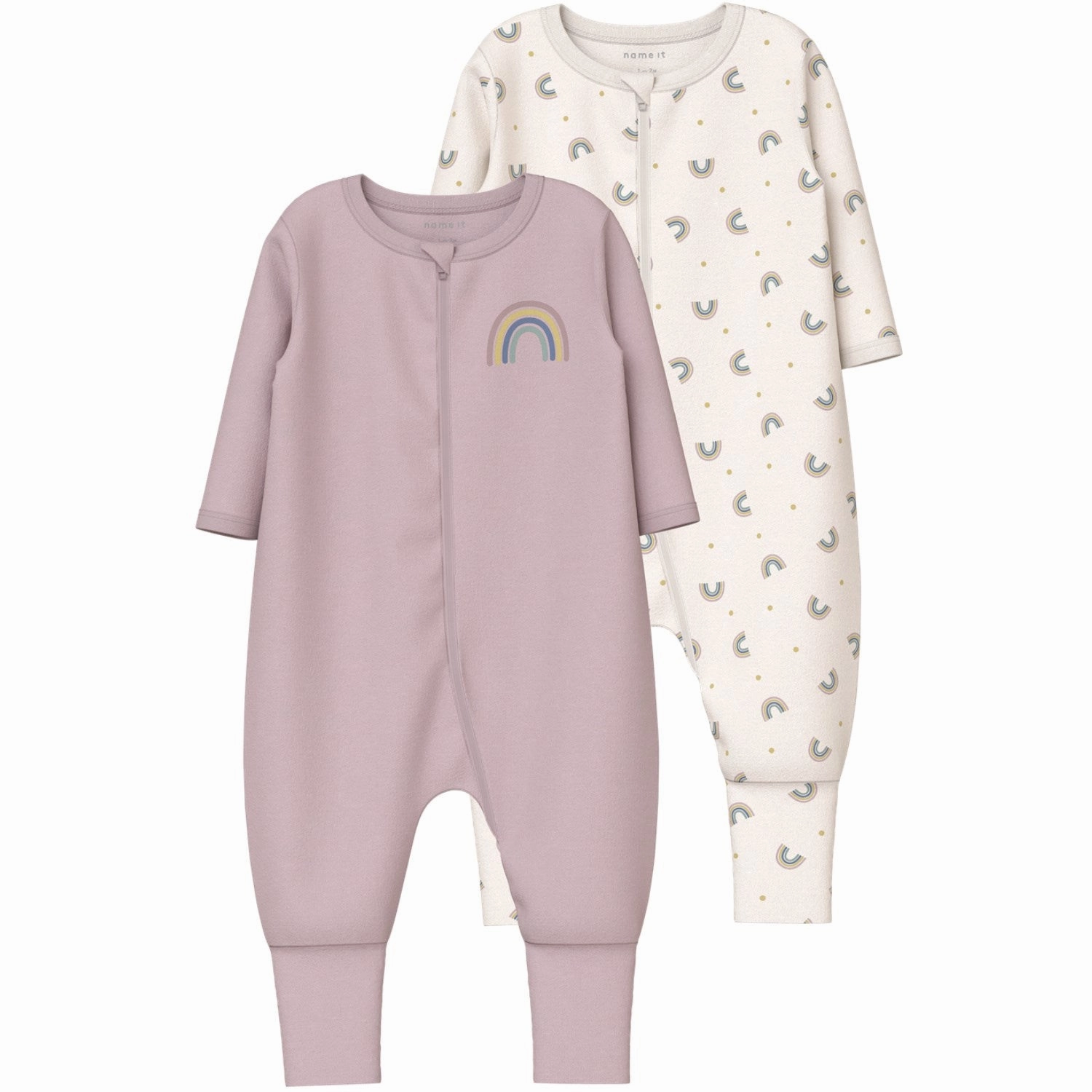 Name It Jet Stream Nbfnightsuit 2P Zip Ff Jet Rainbow Noos Training Active Stylish Indoor