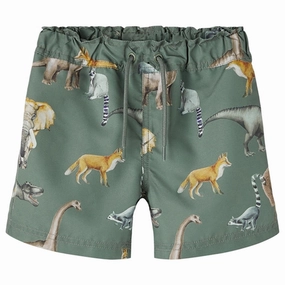 Name it Laurel Wreath Zimon Swim Shorts Matte Look Eco-friendly