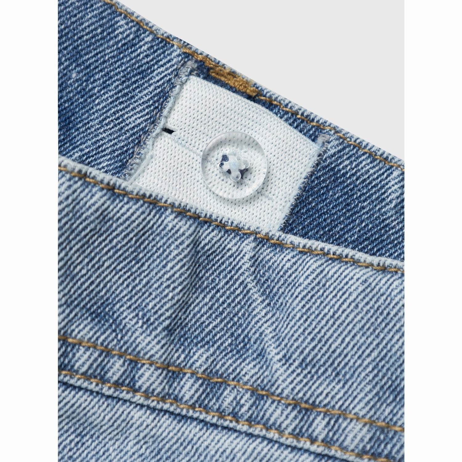 Fun Colors Free Size Adjuster Name It Light Blue Denim Ryan Bermuda Shorts Noos