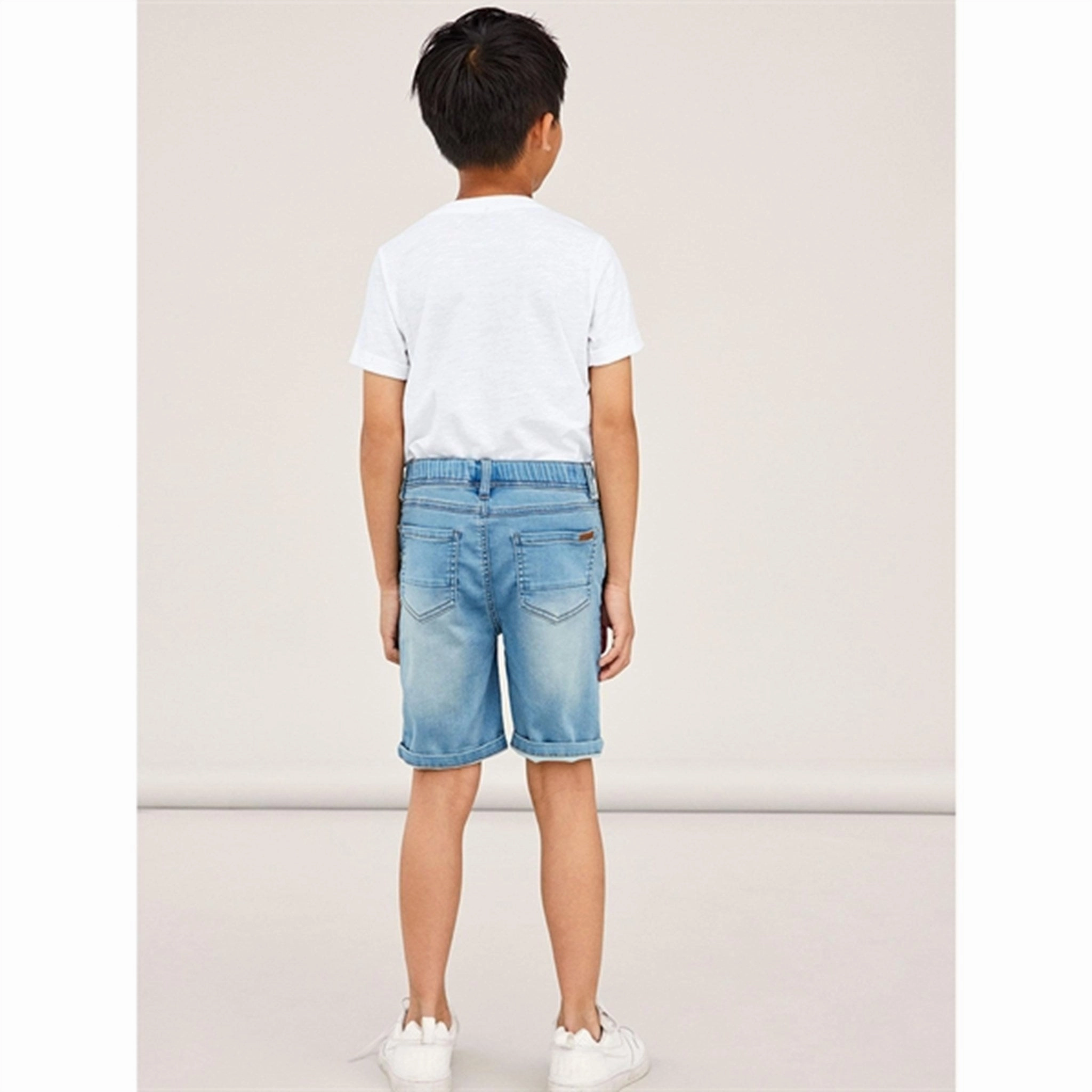 Name it Light Blue Denim Ryan Jogger Denim Shorts Noos High Elasticity Blend