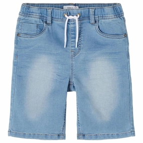 Abrasion Resistant Surface Zero Chafe Construction Name it Light Blue Denim Ryan Jogger Denim Shorts Noos