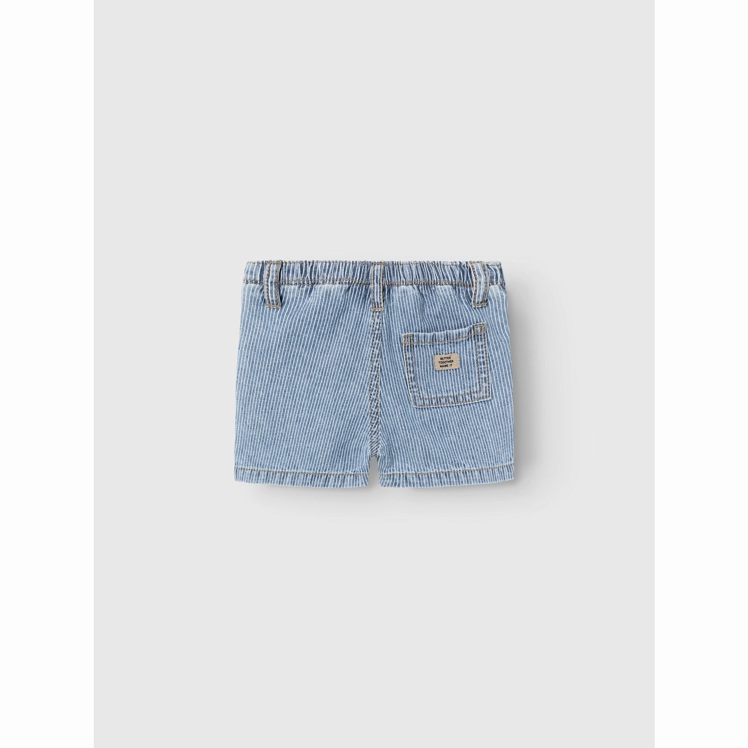 Name It Light Blue Denim Ryan Stripe Denim Shorts HypoallergenicLining