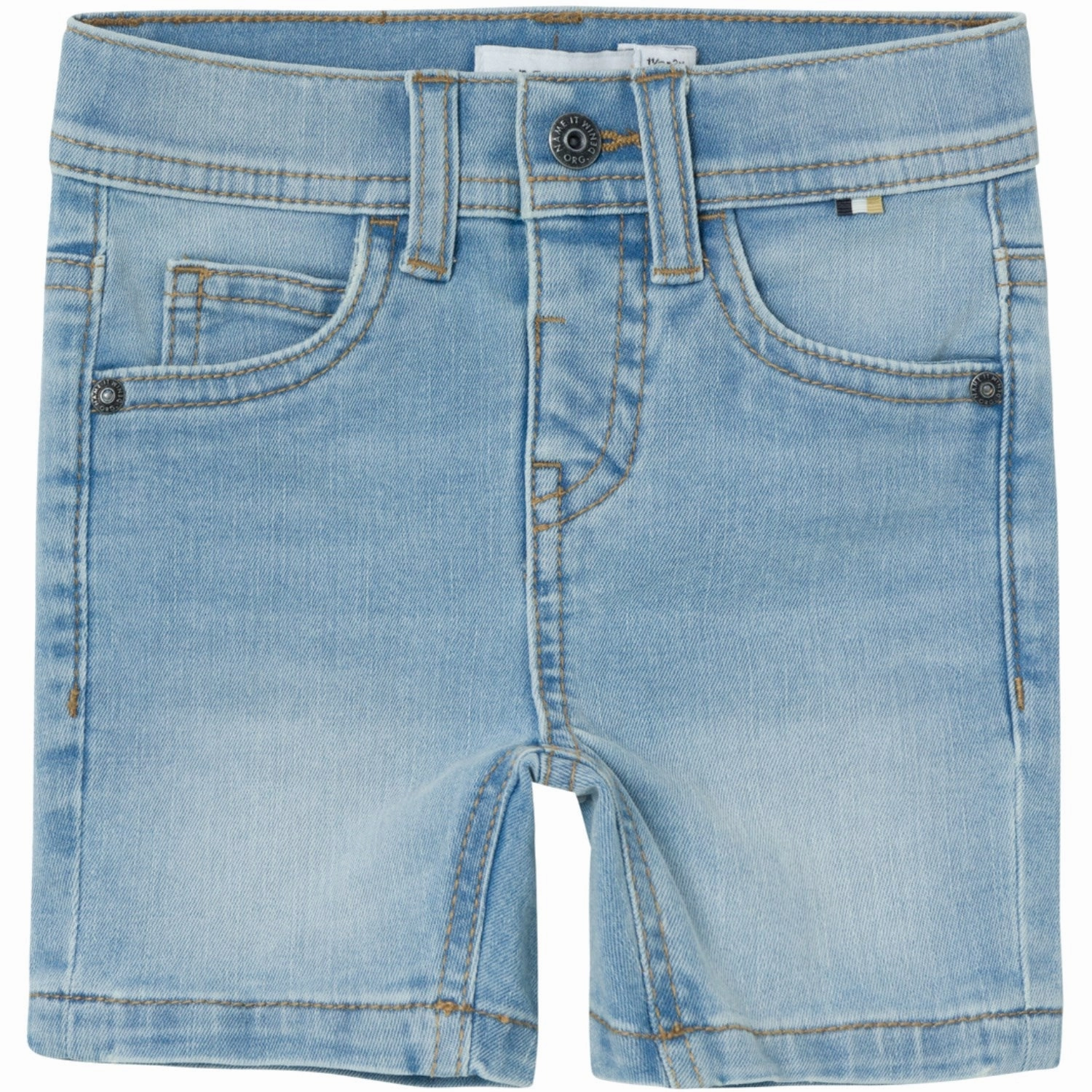 Gym Wear Mood Wear Name It Light Blue Denim Silas Slim Denim Shorts