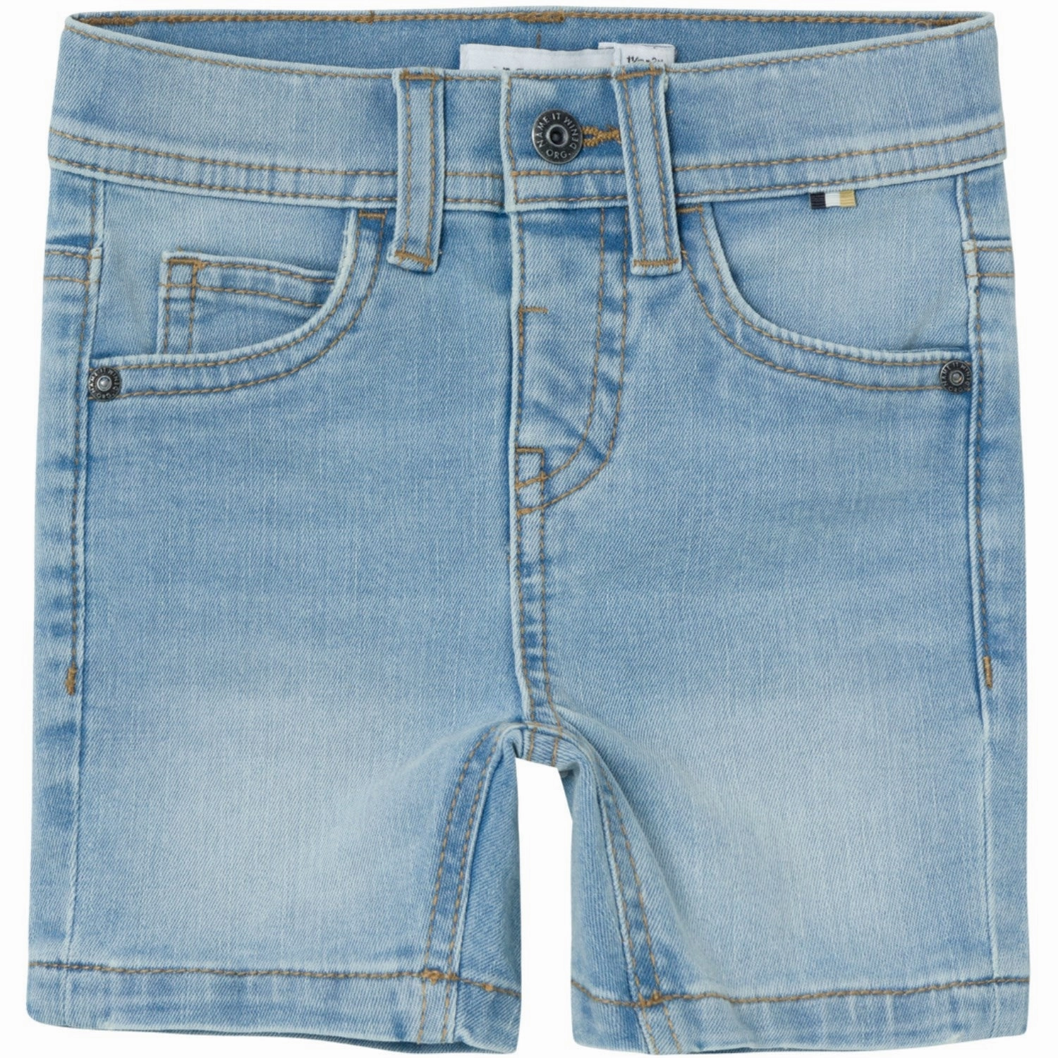 Name It Light Blue Denim Silas Slim Denim Shorts Chill Style On Trend