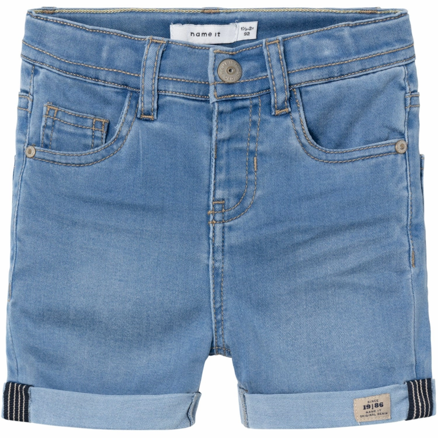 romper Non Slip Inner Grip Name It Light Blue Denim Silas Slim Denim Shorts