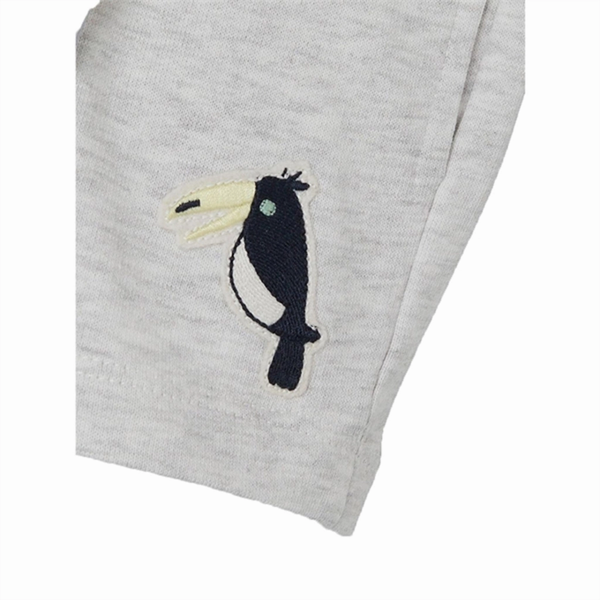 Moisture Management Lining Name it Light Grey Melange Dik Sweat Shorts