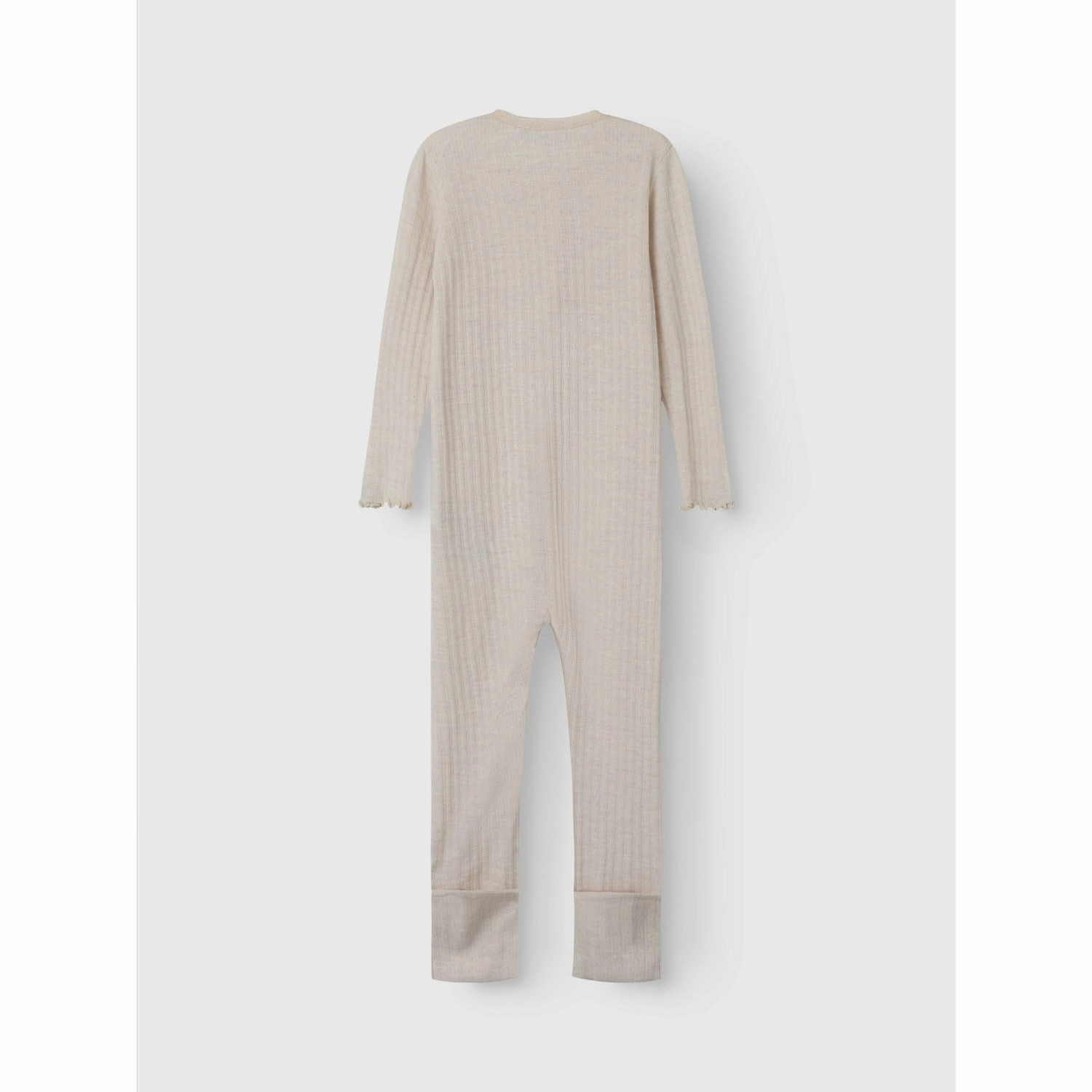 Name It Lilac Ash Wossa Wool/Silk Rib Nightsuit Durable Relax