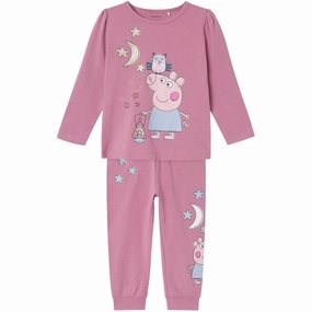 Cozy Mood Breathable Design Name It Mauve Orchid Orma Peppa Pig Nightset