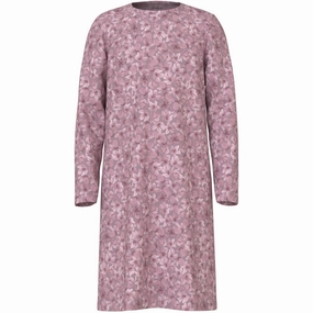 Indoor Ease Smooth zipper closure Name It Mauve Shadows Nightgown Mauve Flower Noos