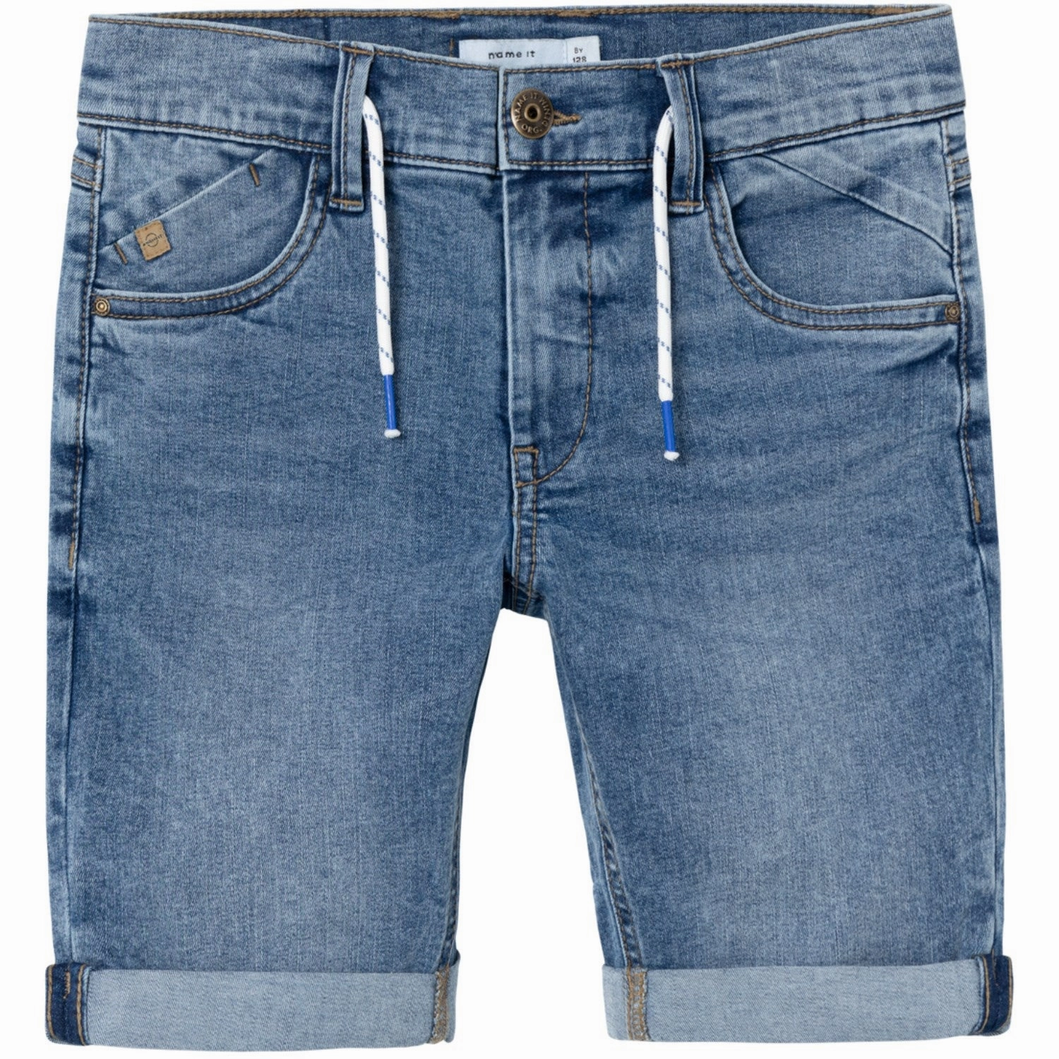 Name It Medium Blue Denim Ryan Regular Denim Shorts Heat Ready Classic Vibe