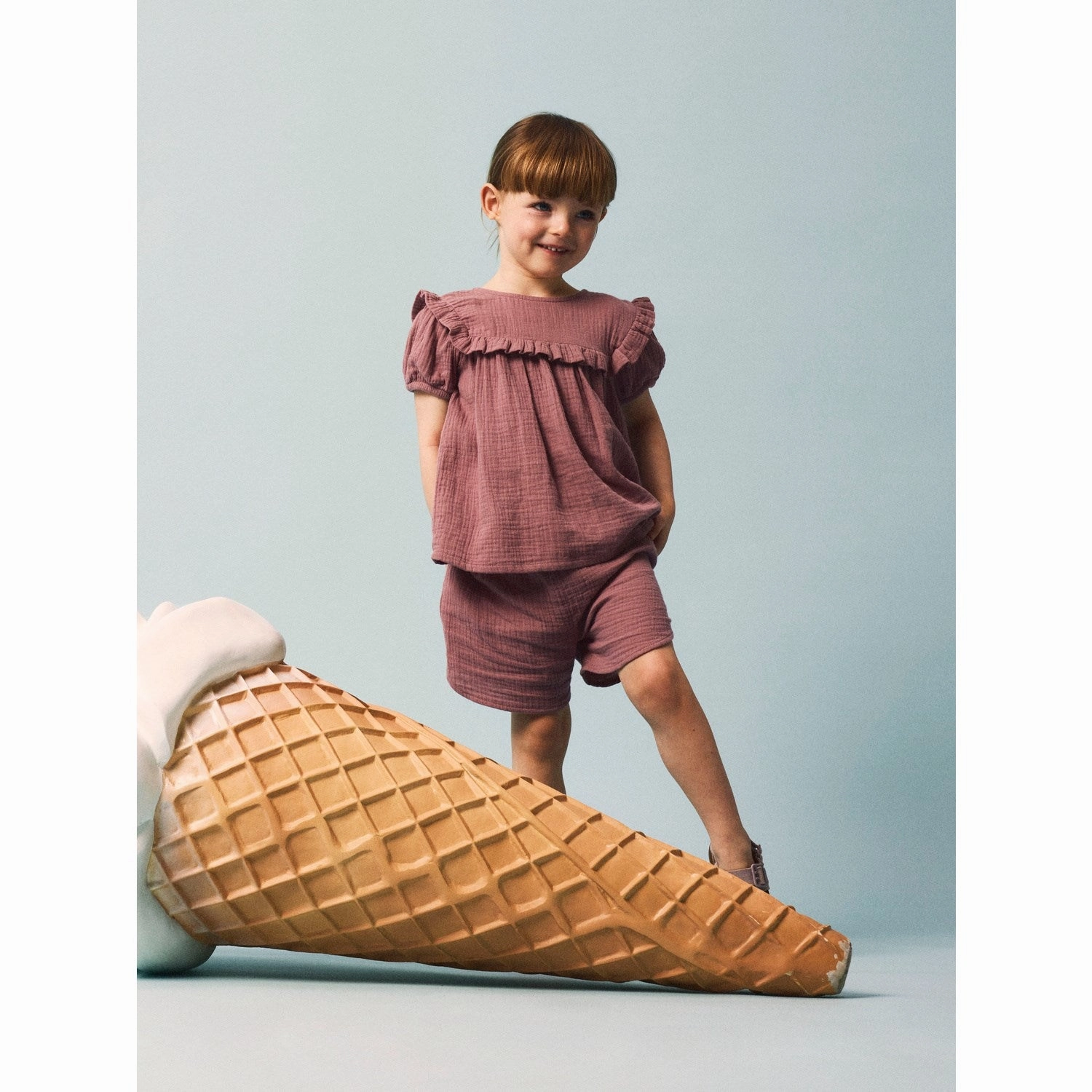 earthy shades Name It Nostalgia Rose Hussi Shorts