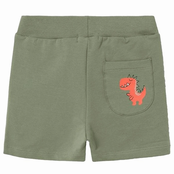 Name it Oil Green Hiko Sweat Shorts polo shirt