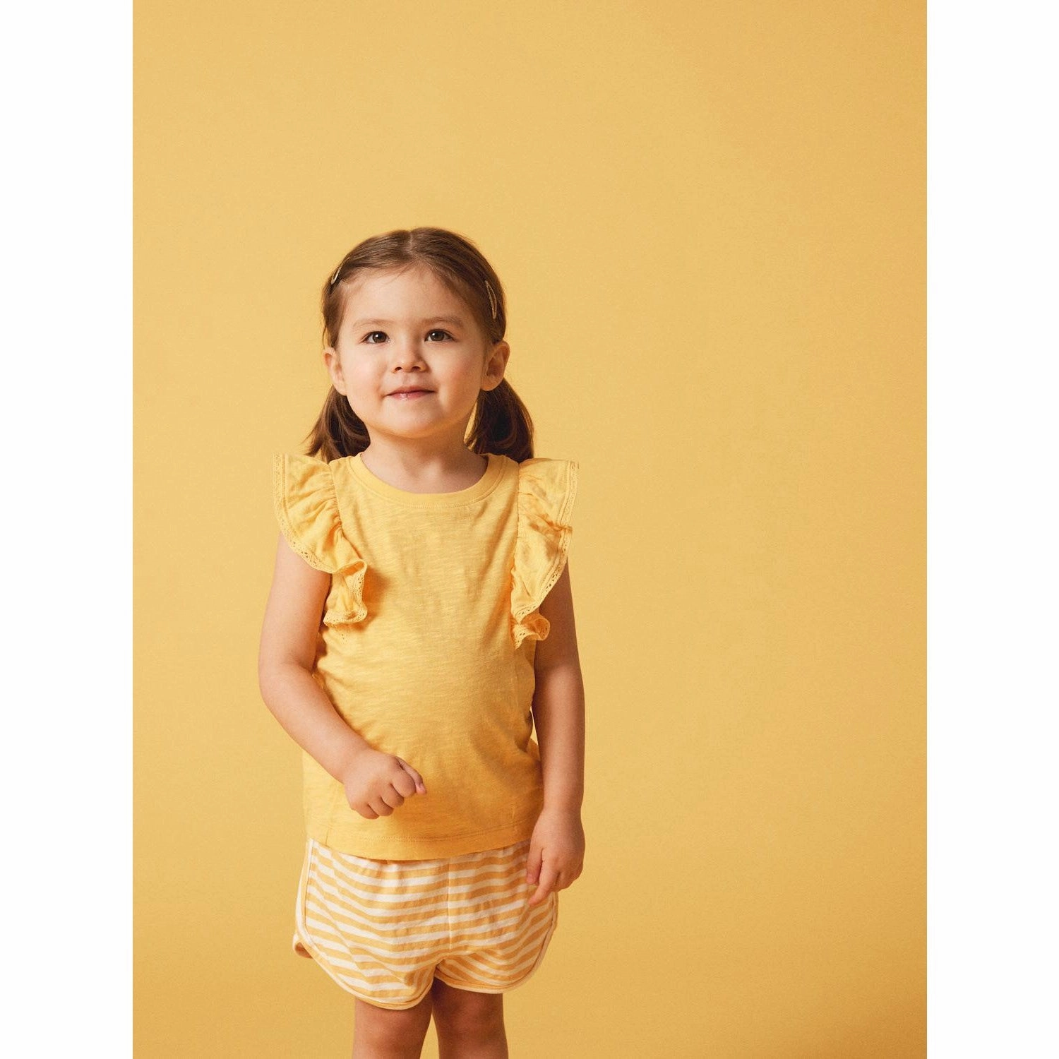 Name It Pale Marigold Jinnia Shorts Smooth Flatlock Seams Ultra Soft Waistband