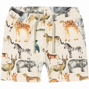 high waisted Name It Peyote Melange Jasen Sweat Long Shorts