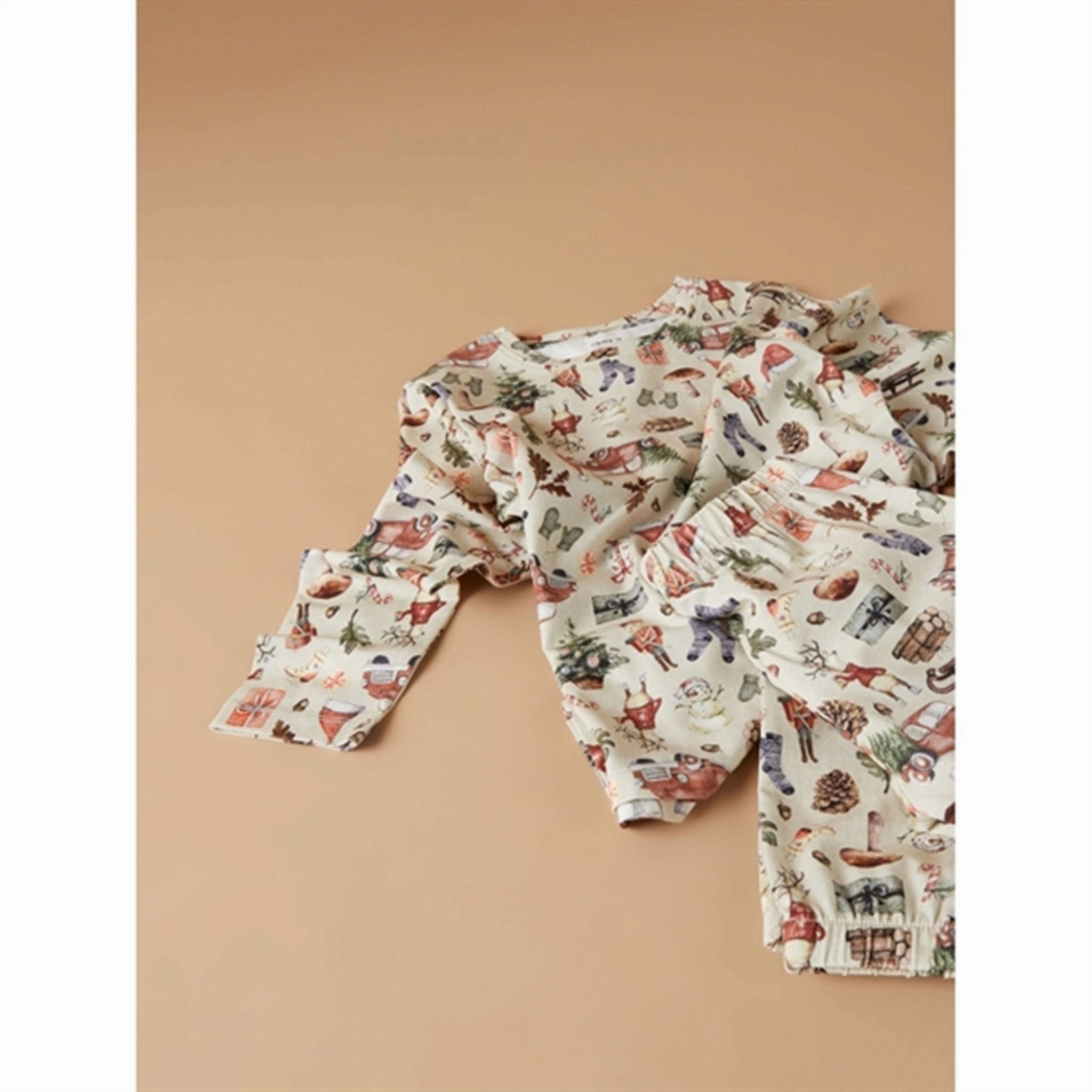 Name it Peyote Melange Riccas Nightset Movie Night Wear Minimal Comfort