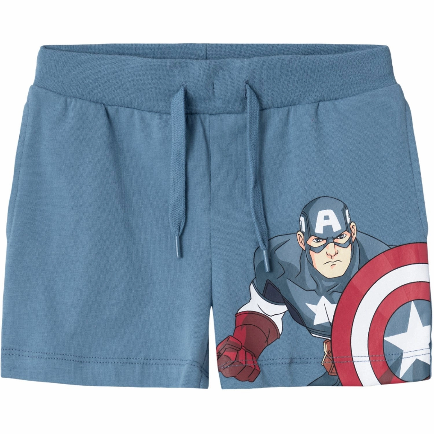 Name It Provincial Blue Ayan Marvel Long Sweat Shorts Cargo Pockets