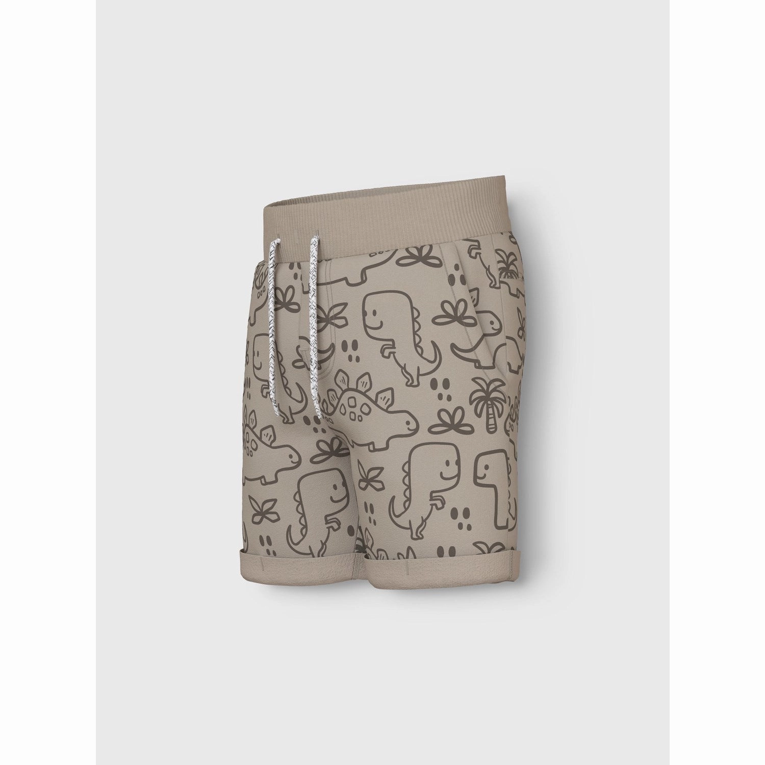 On Trend meditation wear Name It Pure Cashmere Outline Dinosaurs Vermo Aop Long Sweat Shorts Noos