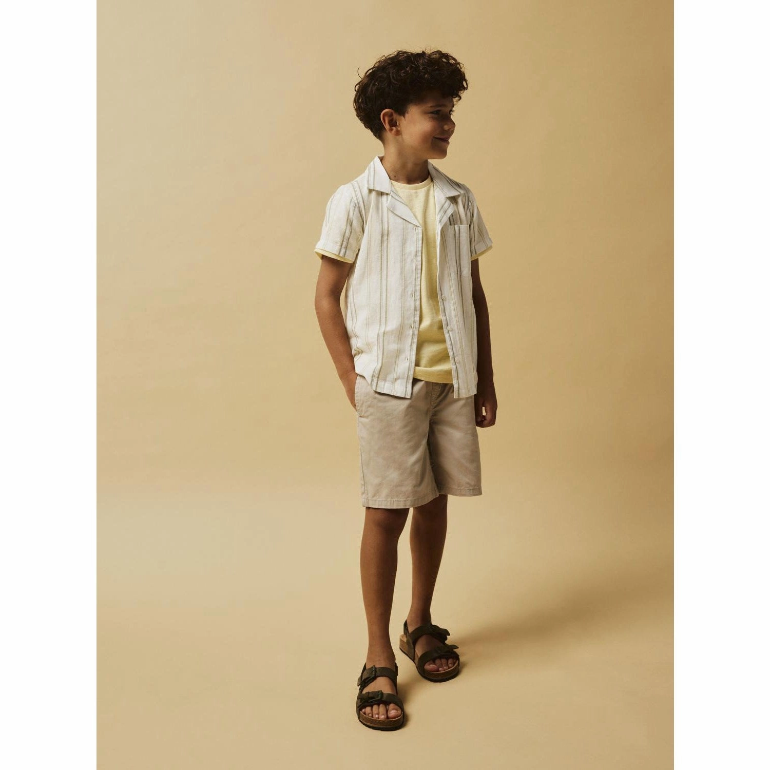 Multi Pocket System Name It Pure Cashmere Ryan Jog Twill Shorts