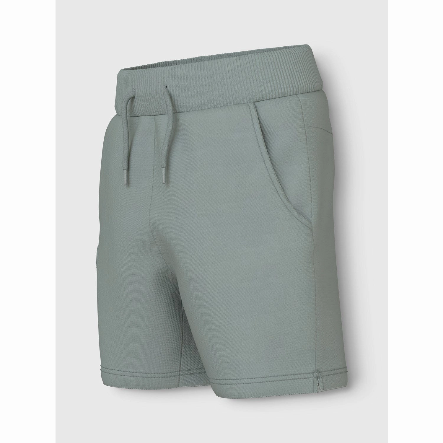 Chill Mood Name It Slate Gray Vivasse Long Sweat Shorts