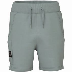 Name It Slate Gray Vivasse Long Sweat Shorts Eco Conscious Packaging
