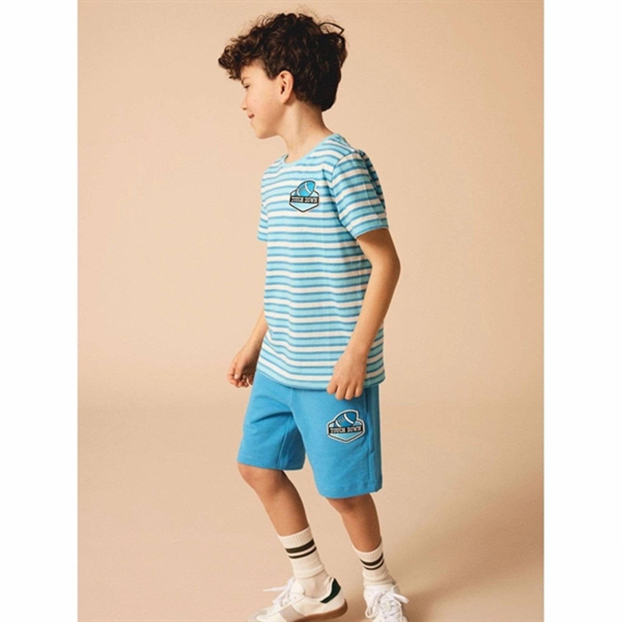 Name it Swedish Blue Dalovan Sweat Shorts Stretch waistband