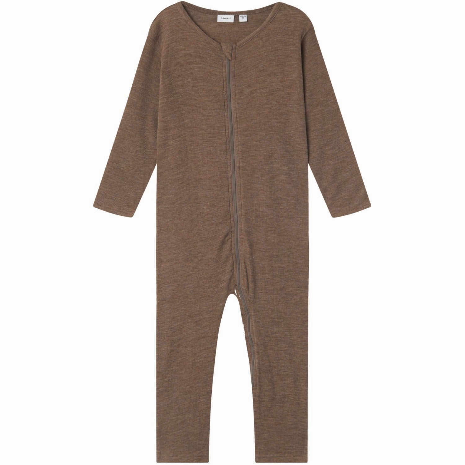 Soft Outfit All Day Comfort Name It Walnut Wossa Wool/Silk Rib Nightsuit