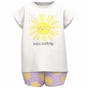 Fleece Lining Name it White Alyssum Vigea T-Shirt Set