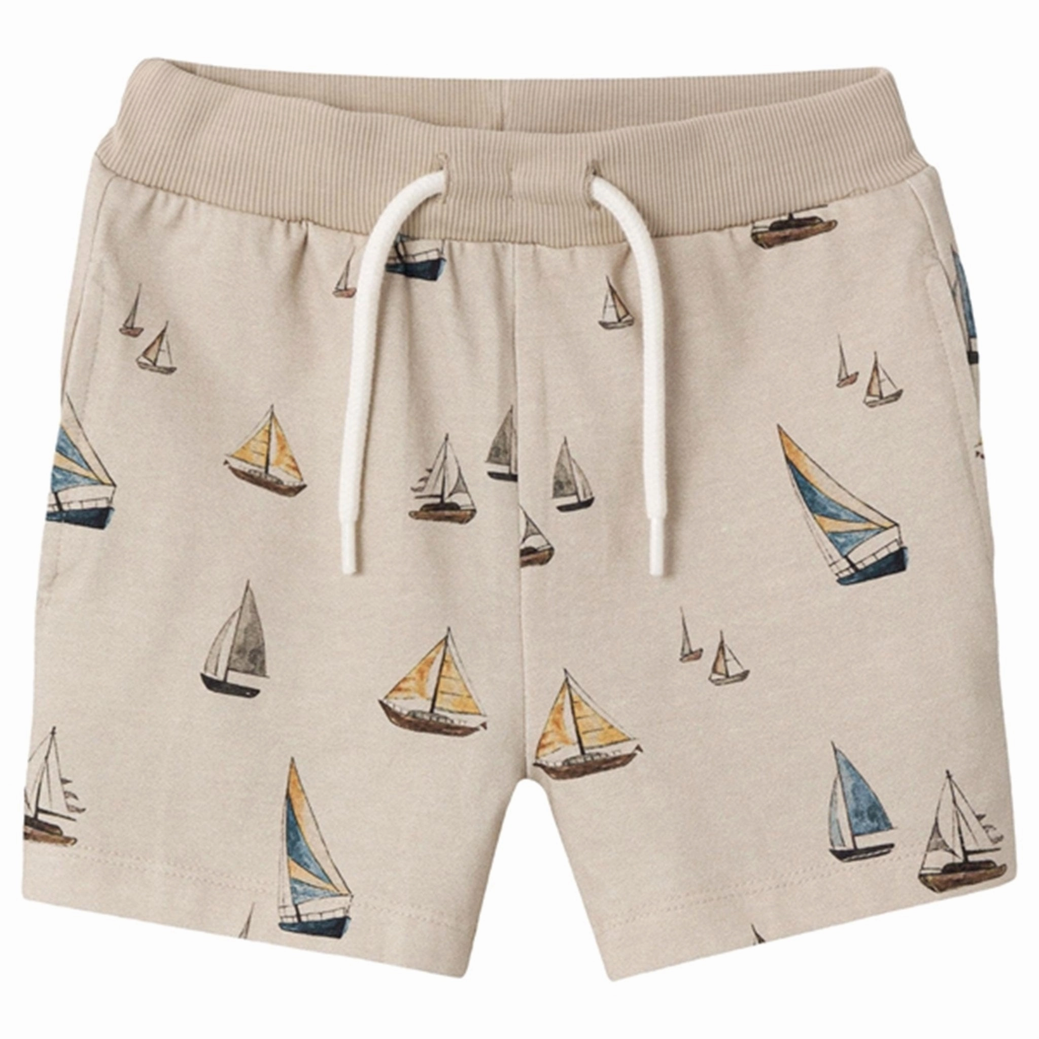 Non Restrictive Fit Laser Cut Perforations Name it White Pepper Heyan Shorts