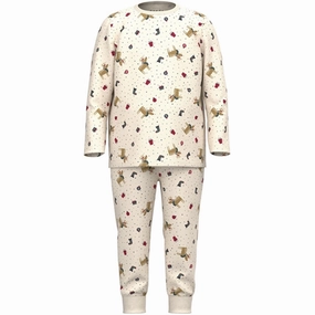 Name it Whitecap Gray Vismas Pajamas Layered Neckline
