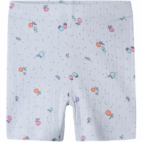 Name It Xenon Blue Nmfhamanda Slim Biker Shorts Pb Basic Stretch