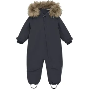 En Fant Ebony Baby Snowsuit W. Fake Fur Slim-fit