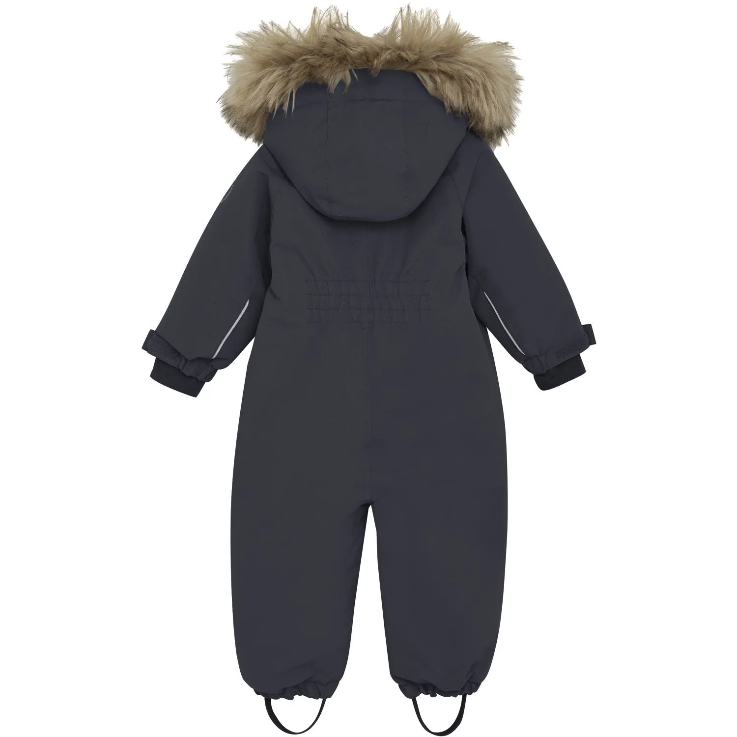 Timeless long-sleeve piece En Fant Ebony Baby Snowsuit W. Fake Fur