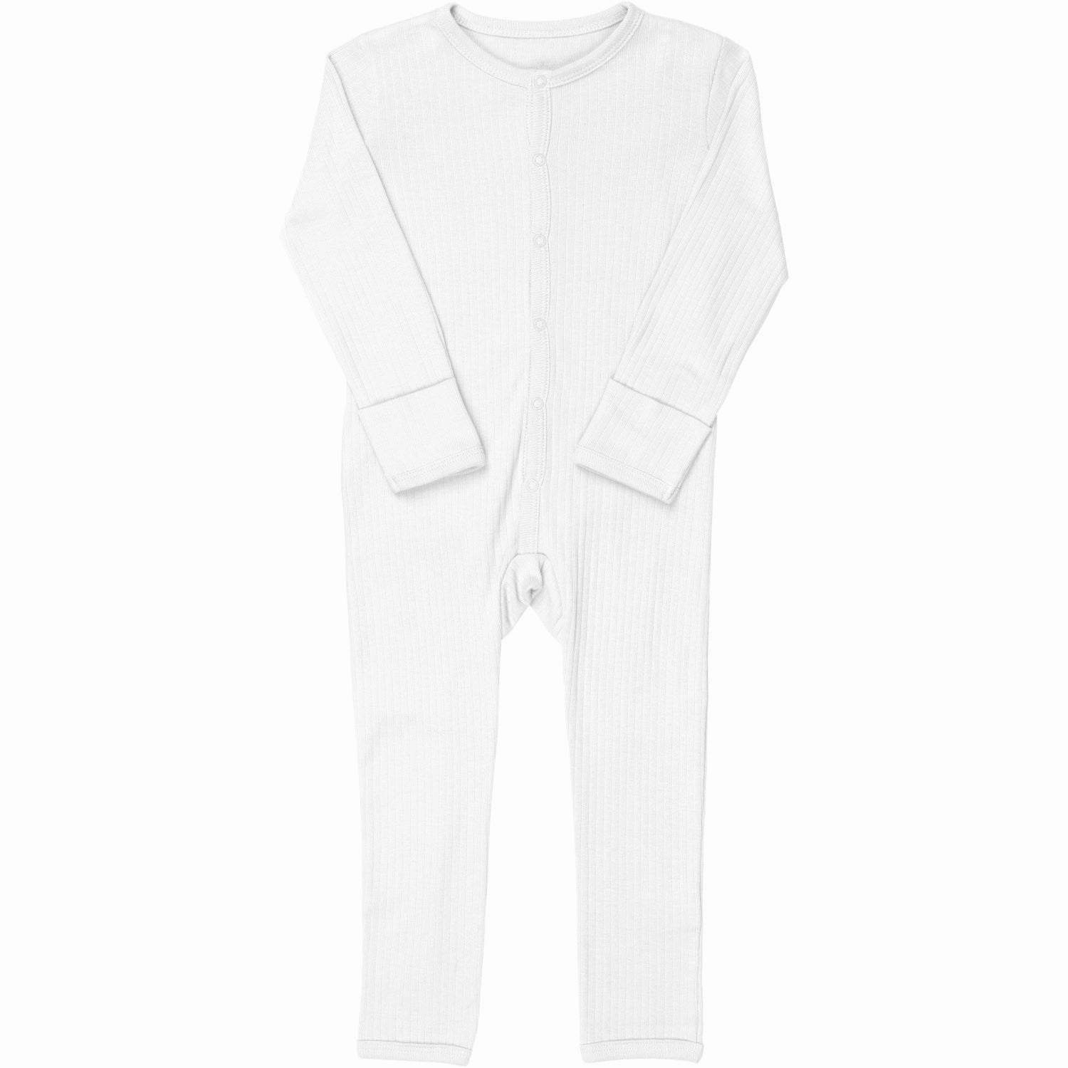 COPENHAGEN COLORS White Rib Jersey Full Body Luxury Music Office Vacation