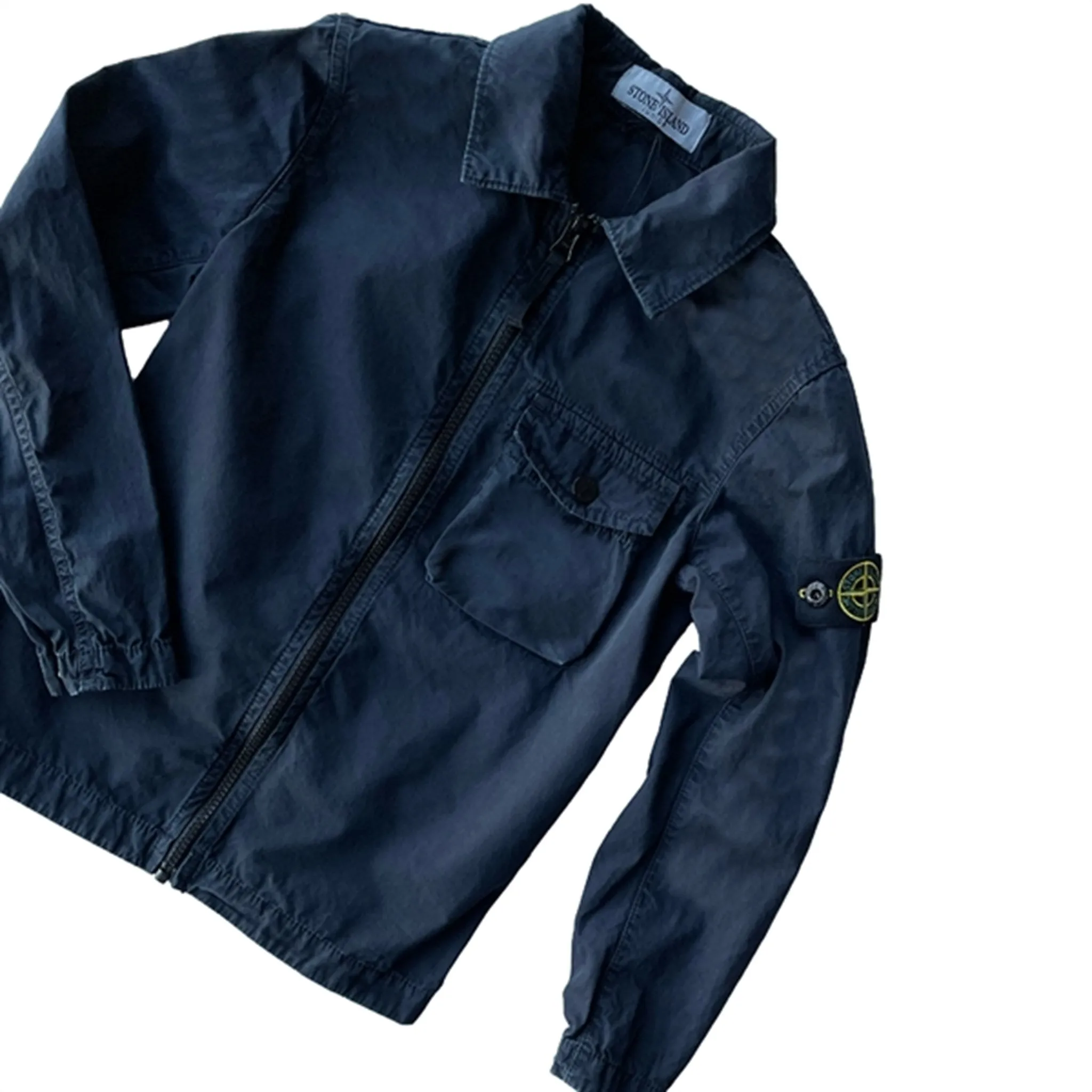 astronauts Sporty Style Stone Island Overshirt Navy Blue