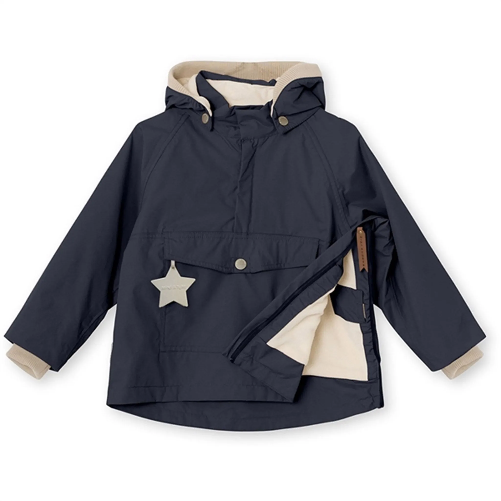 MINI A TURE Vito Spring Anorak w/Fleece Lining Ombre Blue floral popular among adults