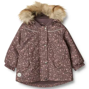 Hiking Ready kind Wheat Jacket Mathilde Tech Eggplant Buttercups