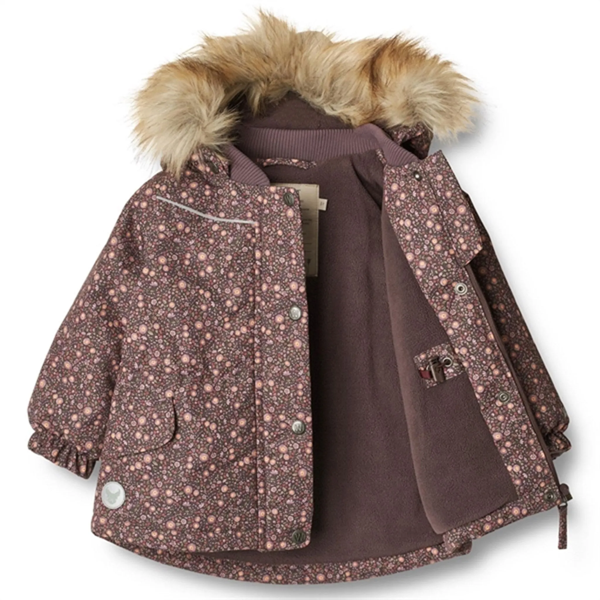 Wheat Jacket Mathilde Tech Eggplant Buttercups Wind Control