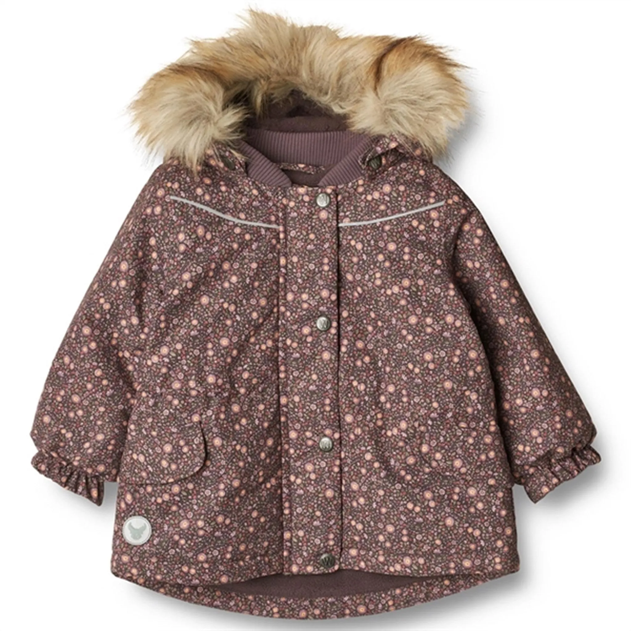 Hiking Ready kind Wheat Jacket Mathilde Tech Eggplant Buttercups