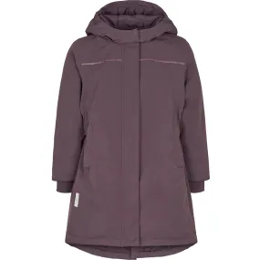 Elastic Removable Inner Layer MarMar Tech. Outerwear Solid Deep Plum Olga Jacket